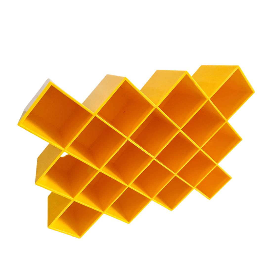 1980s Copco Postmodern Memphis Yellow Hanging Spice Rack New Old Stock Original