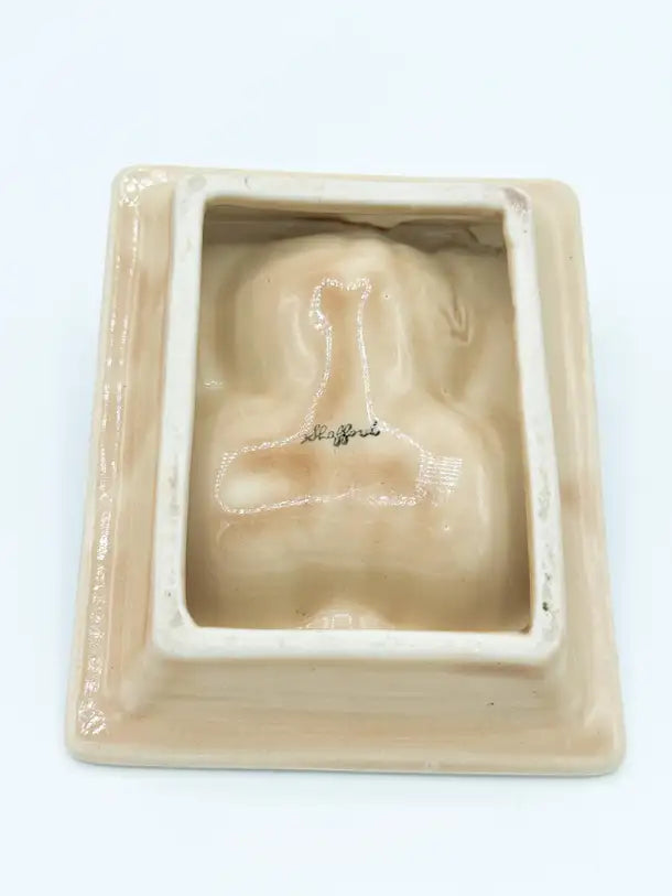 Pin-up Ceramic Deck Aces Club Card Ashtray