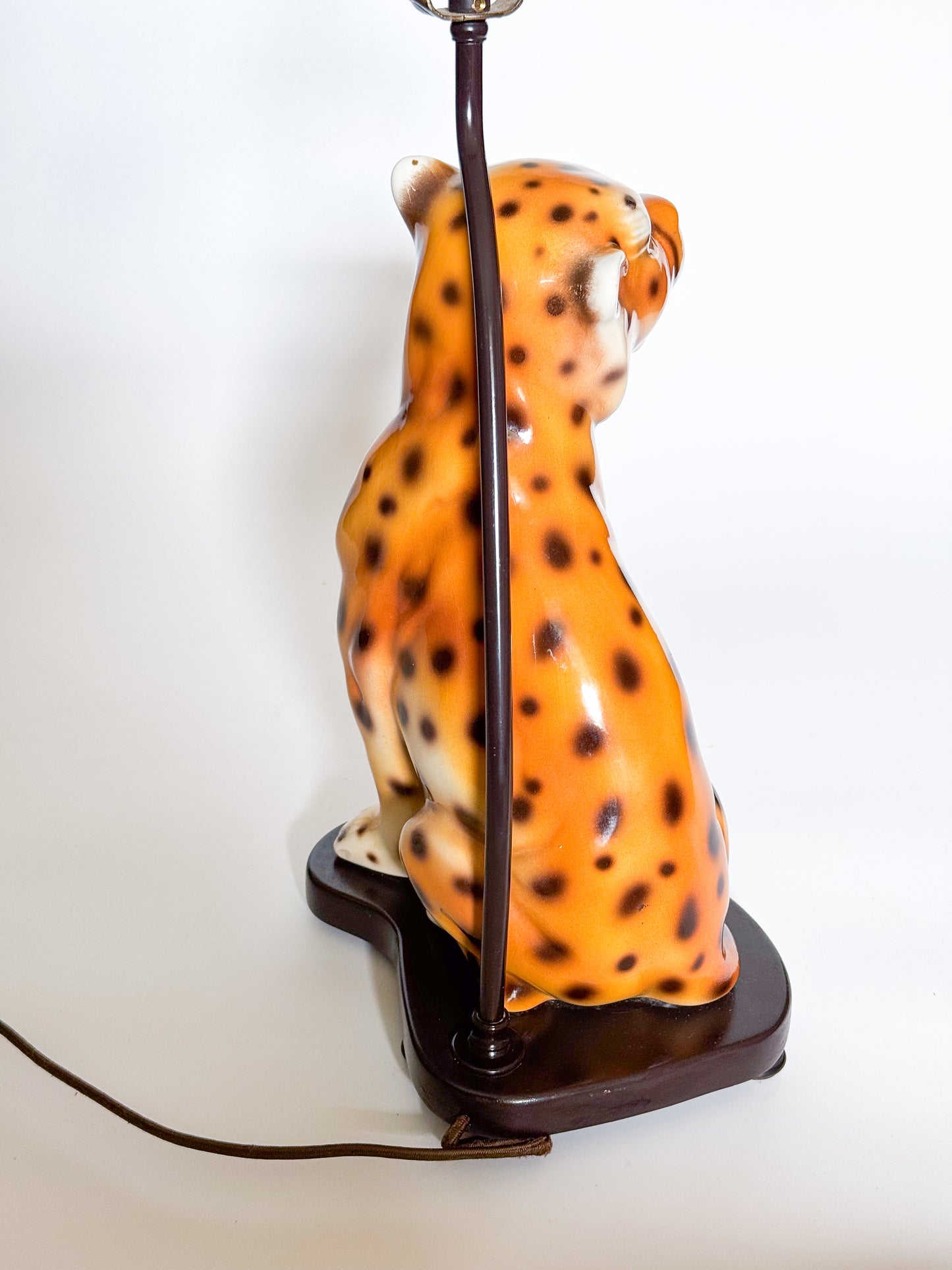 Cheetah Ceramic Table Lamp