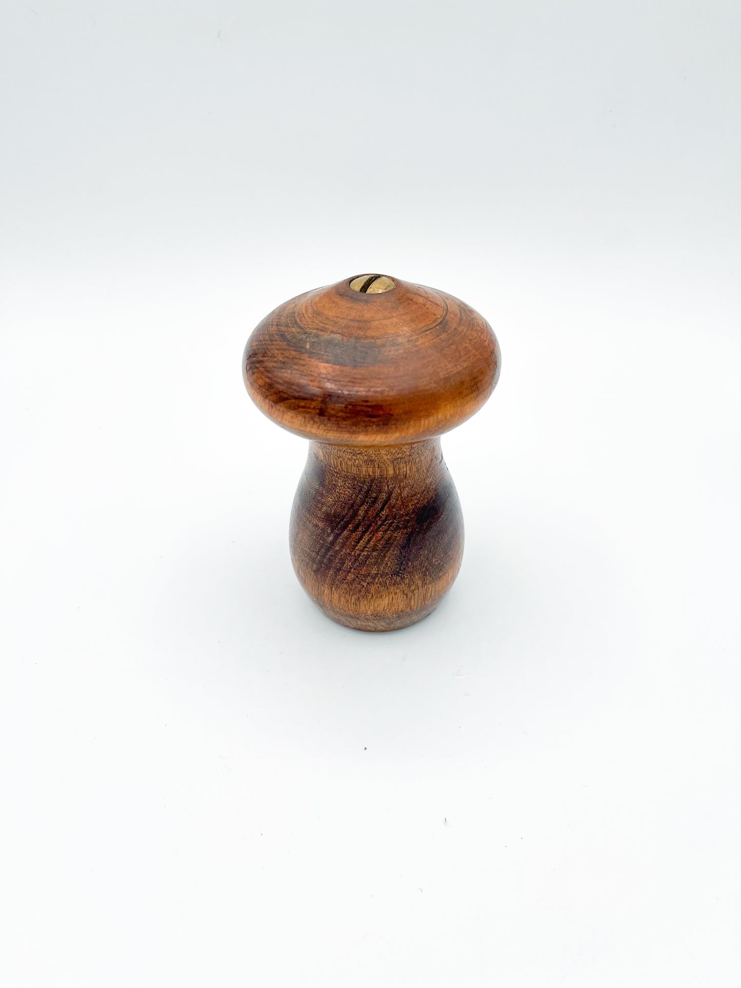Vintage Mid-Century Modern Wooden Mushroom Pepper Grinder by Woodcrest
