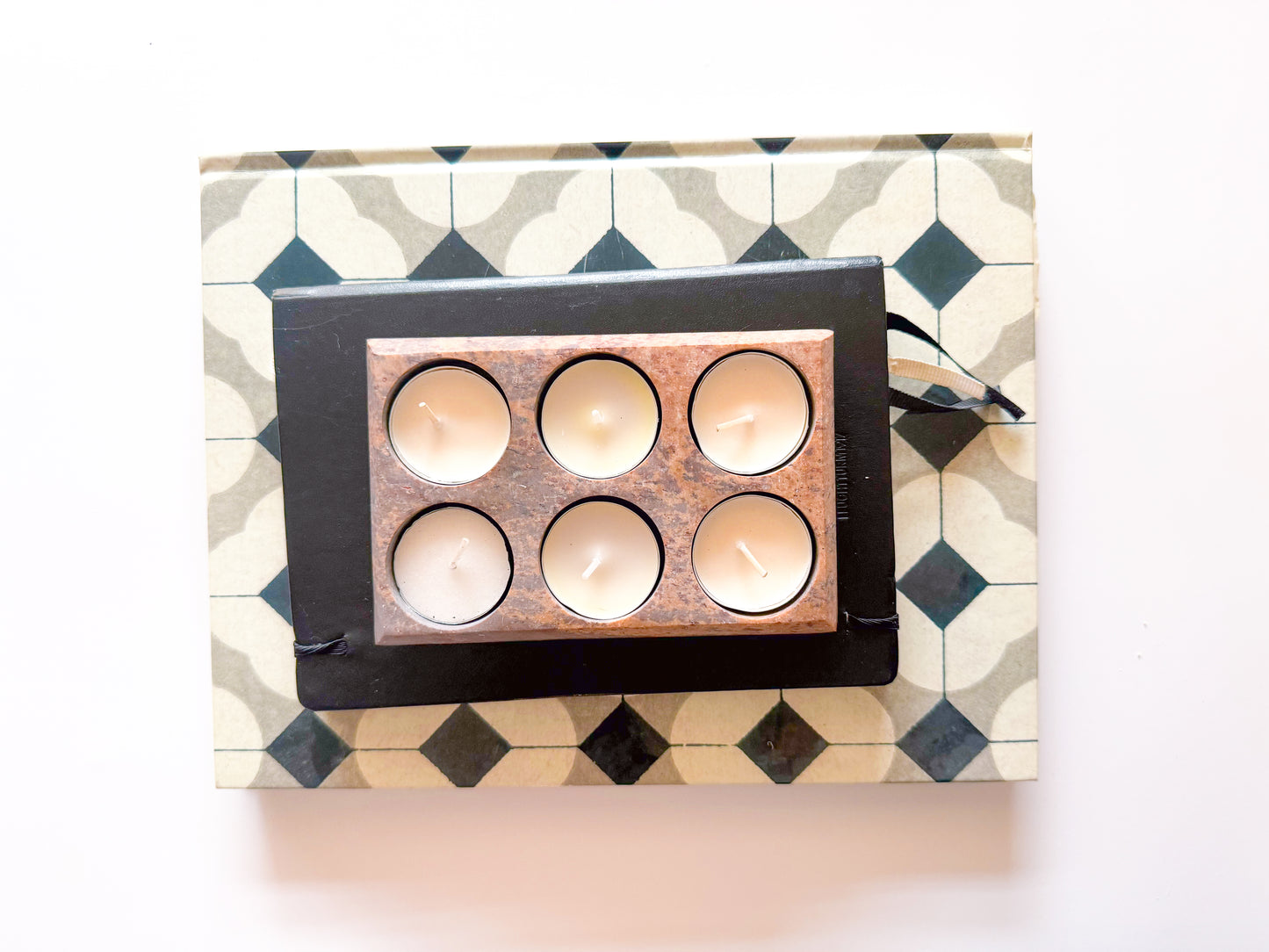 Marble Candle Holder 6