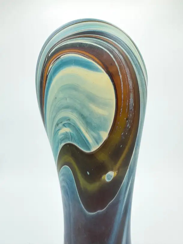 Abstract Hebron Glass Hand Blown Vase