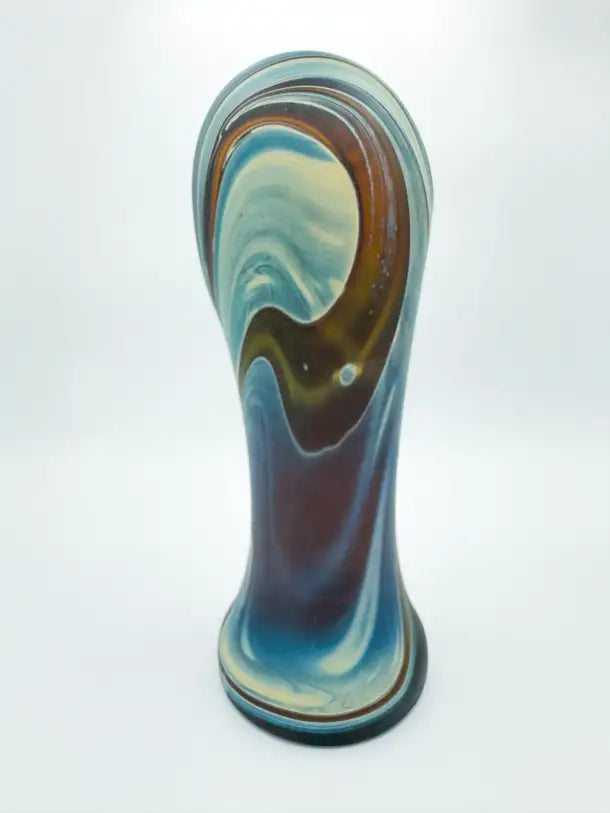 Abstract Hebron Glass Hand Blown Vase