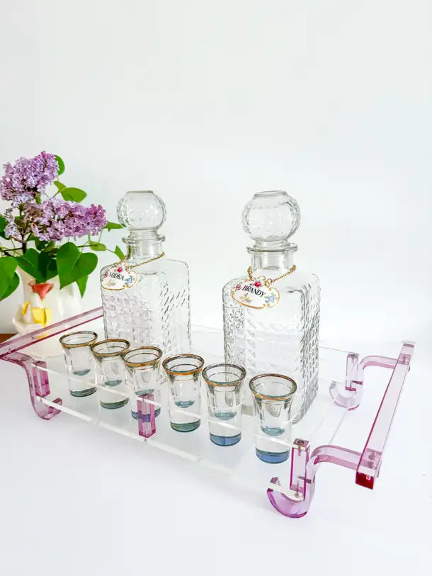 Lucite Custom Cocktail Set