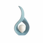 Sculptural Teardrop Table Lamp – Sky Light Blue – 1980s Postmodern Style