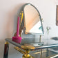Vintage Chrome and Brass Vanity with Stool Set  – 1980s