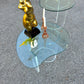 Lucite clear Art Deco Side Table 80's