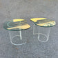 Lucite clear Art Deco Side Table 80's