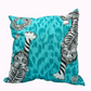 Tiger Duo & Grey Velvet Pillow