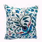 Blue Details & Light Blue Velvet Pillow