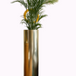 Vintage Heavy Chrome Planter with Insert – Statement Piece