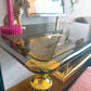 Vintage Chrome and Brass Vanity with Stool Set  – 1980s