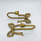 Vintage Brass Bow Wall Sconces