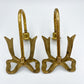 Vintage Brass Bow Wall Sconces