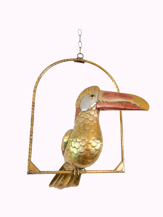 Toucan Bird Brass Sculpture