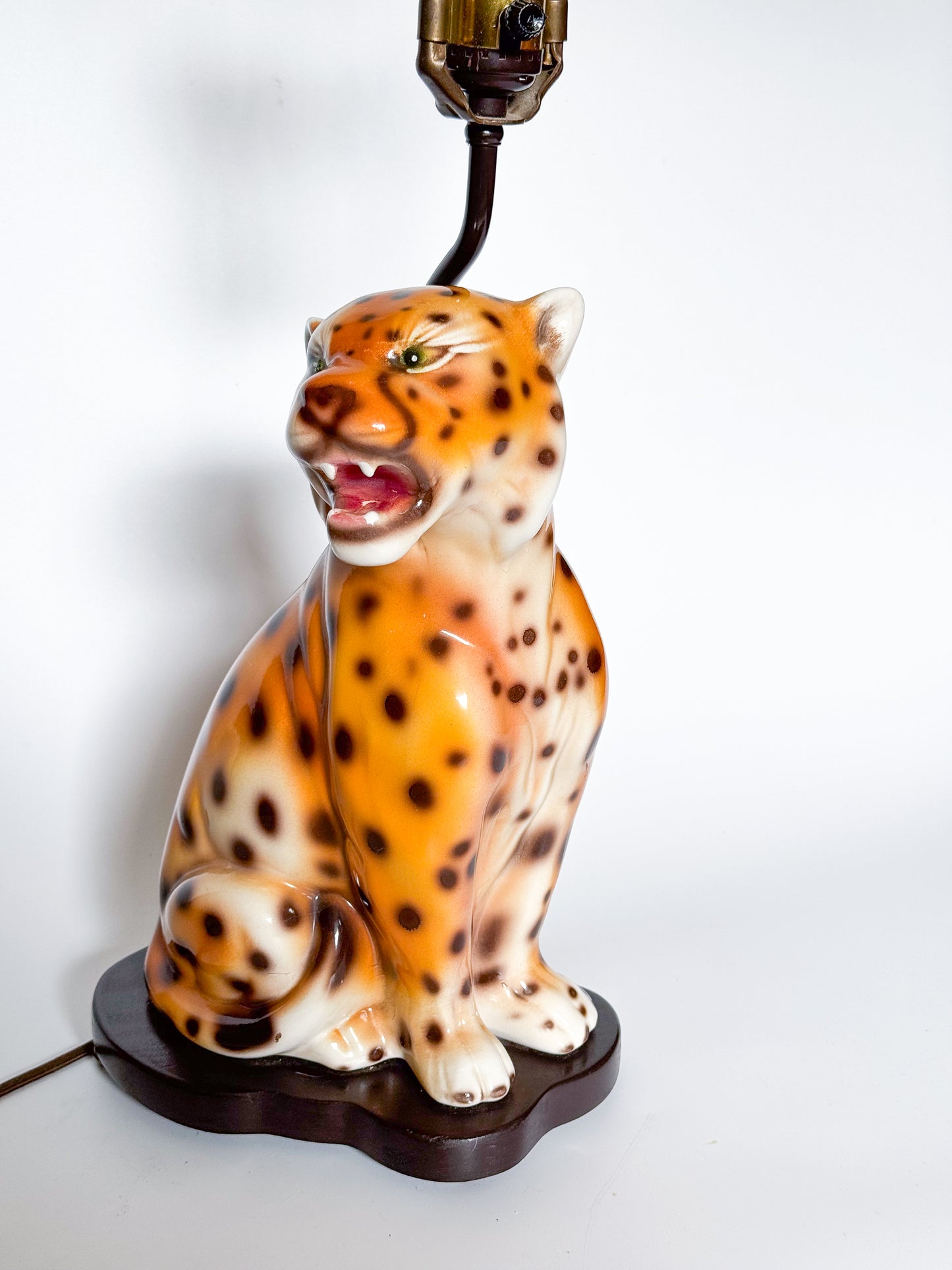 Cheetah Ceramic Table Lamp