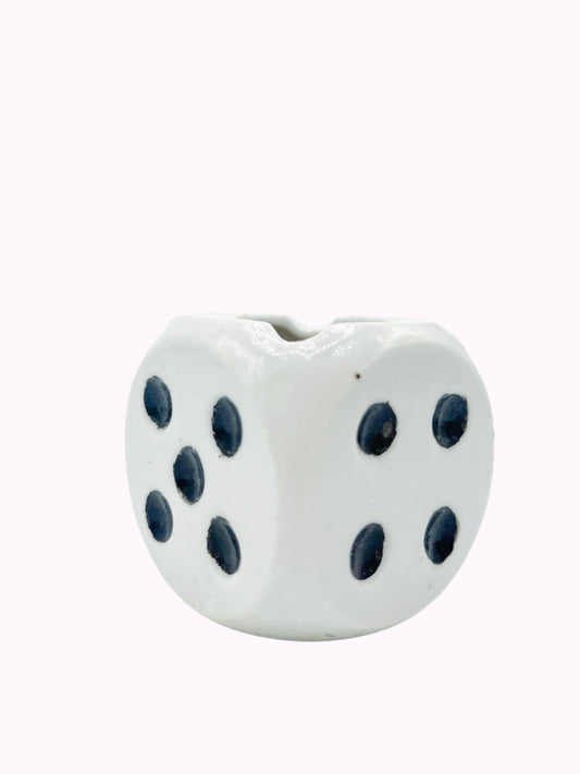 Mid-Century Japanese Porcelain Dice Ashtray