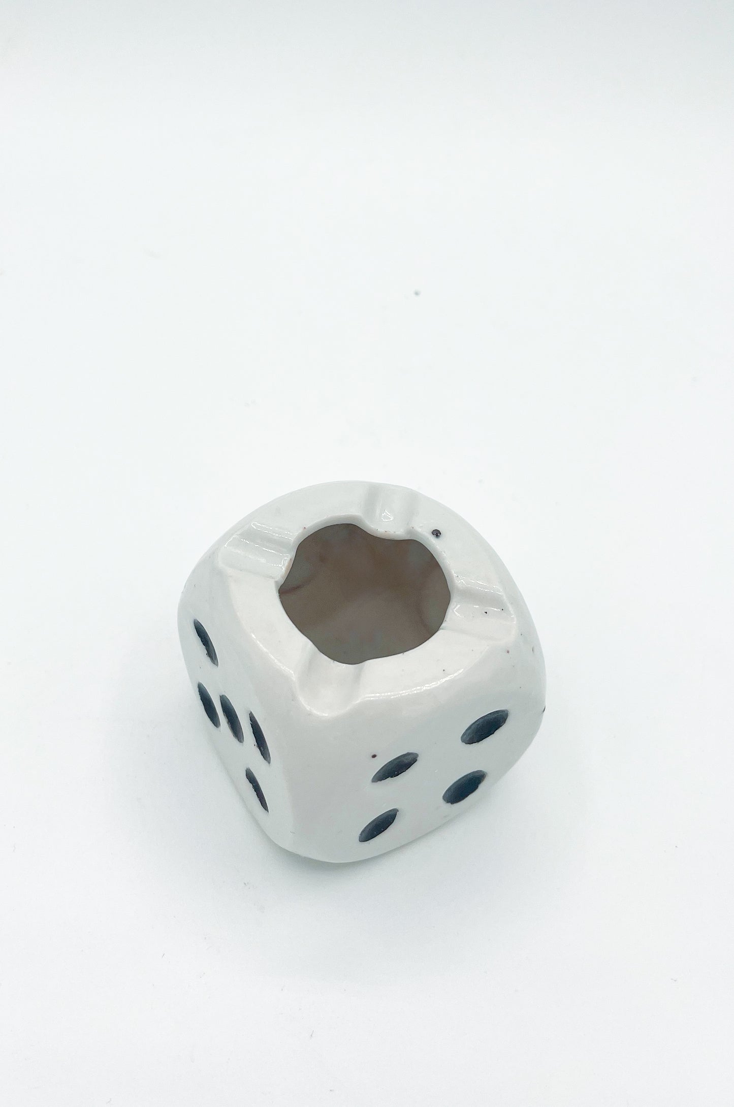 Mid-Century Japanese Porcelain Dice Ashtray