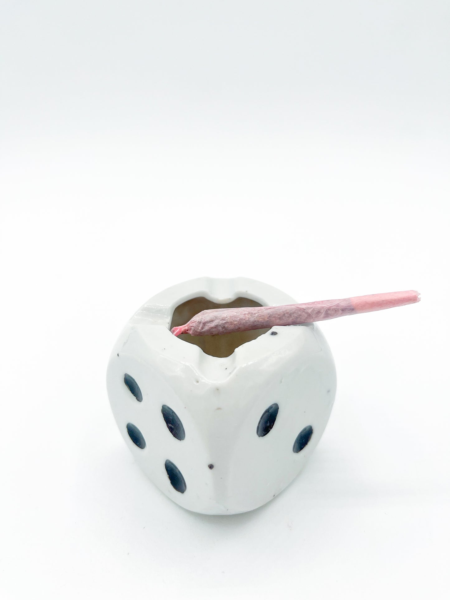 Mid-Century Japanese Porcelain Dice Ashtray