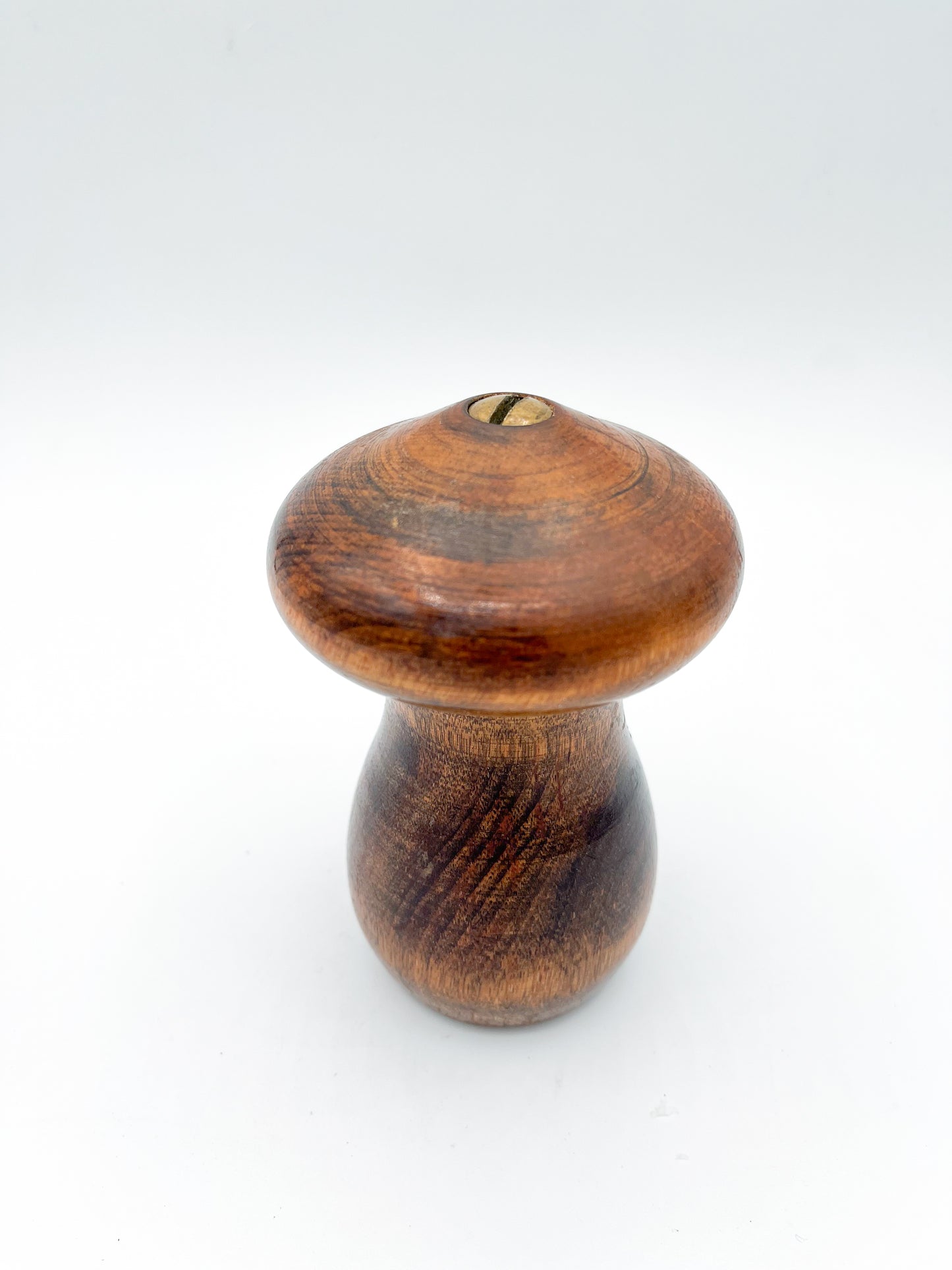 Vintage Mid-Century Modern Wooden Mushroom Pepper Grinder by Woodcrest