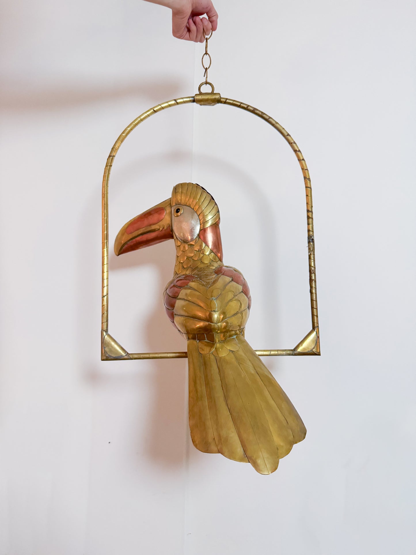 Toucan Bird Brass Sculpture