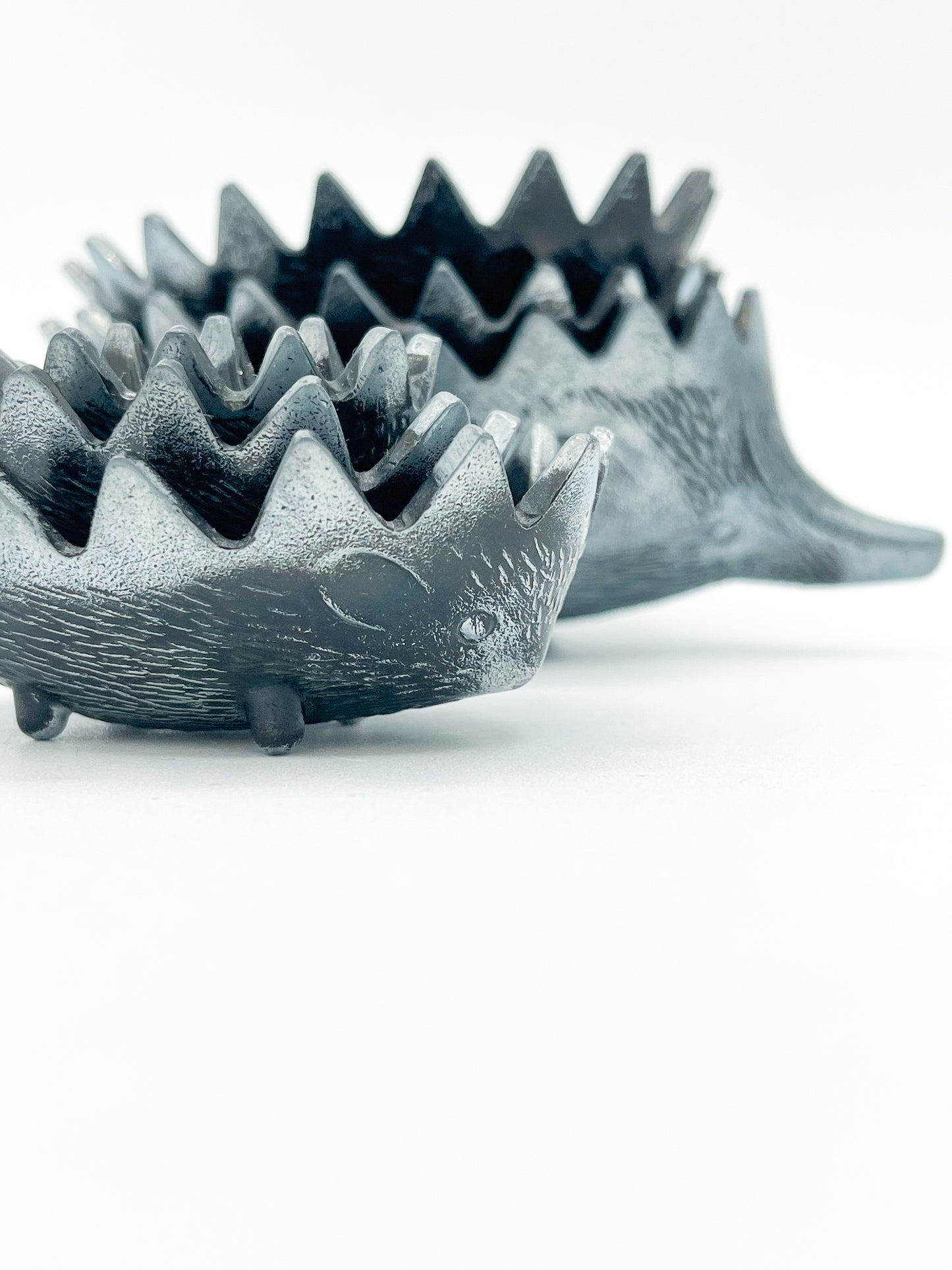 Set of 6 Hedgehog Sculptures Ashtray - Walter Bosse Stackable