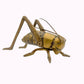 Vintage Solid Brass Grasshopper Figurine – Insect Paperweight