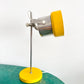 VEB Narva Adjustable Desk Lamp, East Germany, Yellow Chrome 1970s