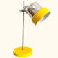 VEB Narva Adjustable Desk Lamp, East Germany, Yellow Chrome 1970s
