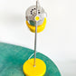 VEB Narva Adjustable Desk Lamp, East Germany, Yellow Chrome 1970s