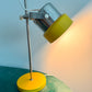 VEB Narva Adjustable Desk Lamp, East Germany, Yellow Chrome 1970s