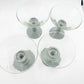 Set of 4 Vintage 1980s Bodum Oktett Grey Martini Glasses with Grey Plastic Bases