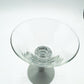 Set of 4 Vintage 1980s Bodum Oktett Grey Martini Glasses with Grey Plastic Bases