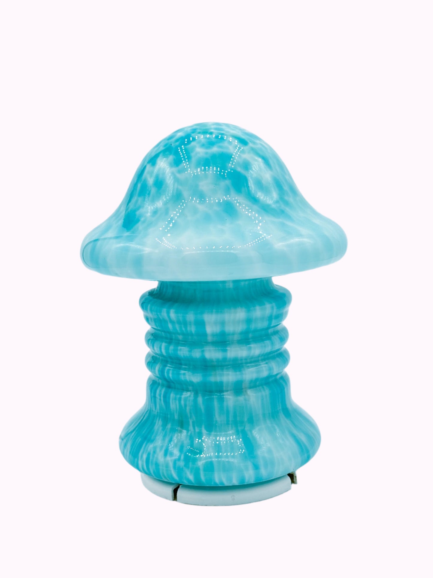 Light Blue Mushroom Table Lamp