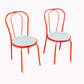 Pair of Italian Red Bistro Chairs, 1990s