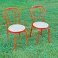 Pair of Italian Red Bistro Chairs, 1990s