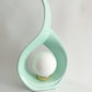 Sculptural Teardrop Table Lamp – Mint Green – Rare 1980s Art Deco Lighting
