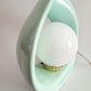 Sculptural Teardrop Table Lamp – Mint Green – Rare 1980s Art Deco Lighting