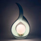 Sculptural Teardrop Table Lamp – Mint Green – Rare 1980s Art Deco Lighting