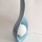 Sculptural Teardrop Table Lamp – Sky Light Blue – 1980s Postmodern Style