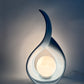 Sculptural Teardrop Table Lamp – Sky Light Blue – 1980s Postmodern Style