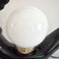 Art Deco Moon Lady Lamps 80s  – Black x2