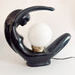 Art Deco Moon Lady Lamps 80s  – Black x2