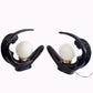 Art Deco Moon Lady Lamps 80s  – Black x2