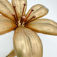 Vintage Floral Brass Ashtray