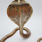 Pair of Vintage Brass Cobra Snake Candle Holders – Hand-Etched Revival Style