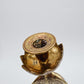 Pair of Vintage Brass Cobra Snake Candle Holders – Hand-Etched Revival Style