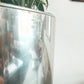 Vintage Heavy Chrome Planter with Insert – Statement Piece