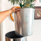 Vintage Heavy Chrome Planter with Insert – Statement Piece