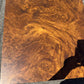 Vintage 1980s Laminated Burlwood Side Table Mid Century
